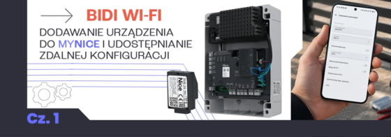 dodawanie urzadzenia do MyNice i udostępnianie zdalnej konfiguracji