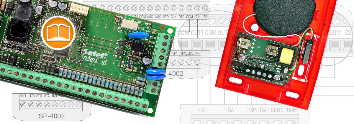 Podłączenie sygnalizatora do systemu alarmowego.