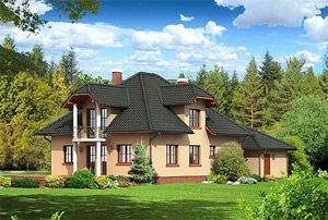 dom jednorodzinny - zdjęcie