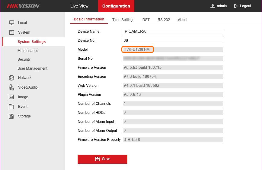 HiWatch Web Service - konfiguracja