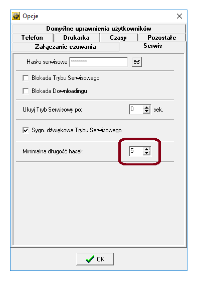 integra minimalna dlugosc hasel