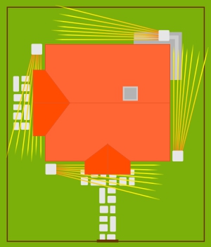 czujki zewnętrzne rozmieszczenie