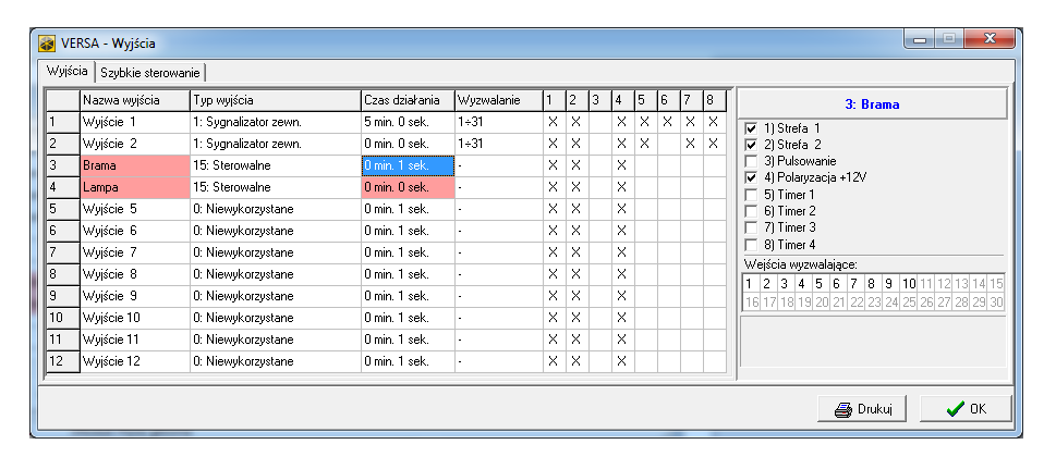 versa wyjścia mono bi