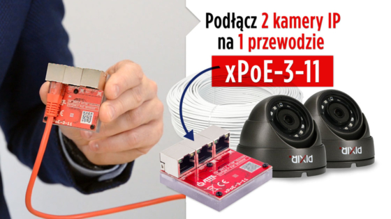 ATTE xPoE-3-11 - jak podłączyć 2 kamery IP na jednym przewodzie?