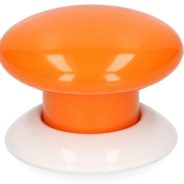 Pomarańczowy przycisk the button