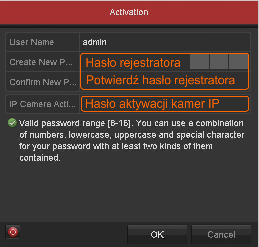 Pierwsze uruchomienie rejestratora Hikvision