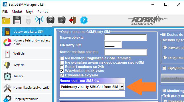 basicgsm manager ropam