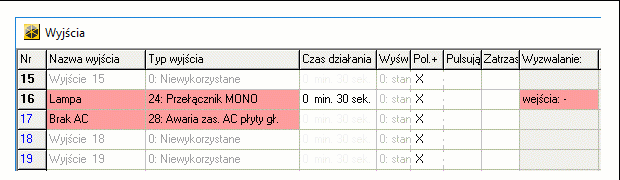 wyjście integra brak ac