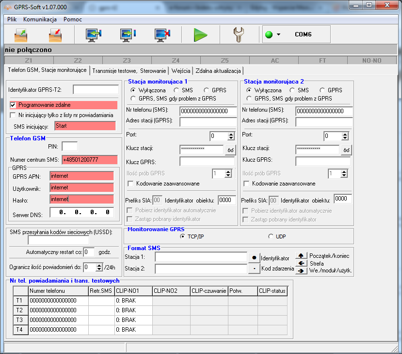 zdalna konfiguracja modułów gprs-t2 satel