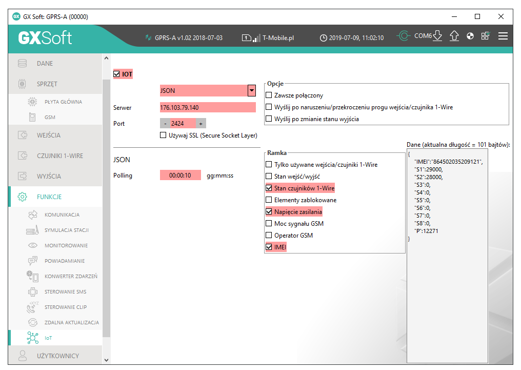 gprs-a json satel