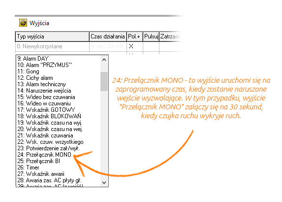 integra wyjście monostabilne