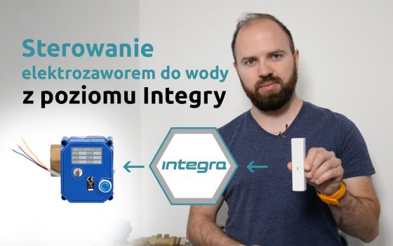 Sterowanie elektrozaworem do wody z poziomu Integry