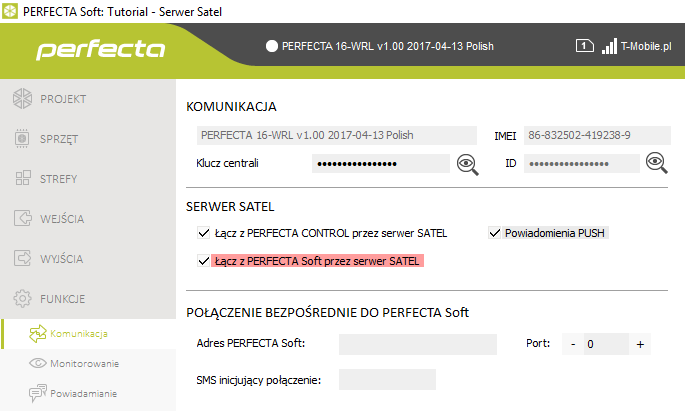 pefecta satel serwer soft