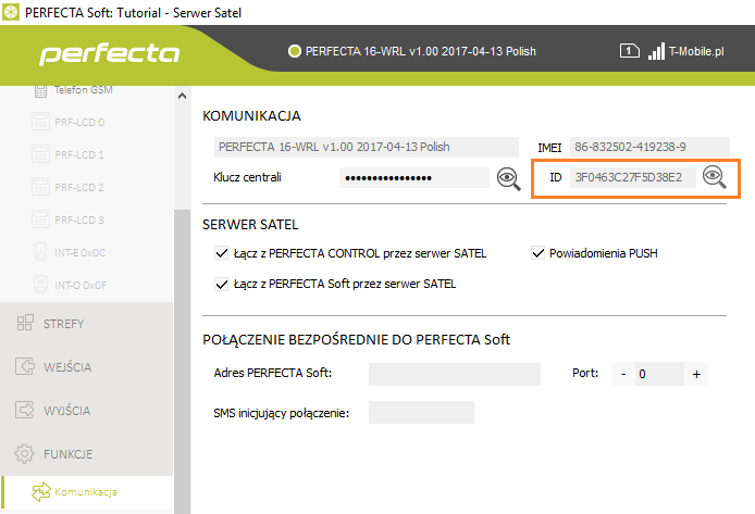 satel perfecta serwer