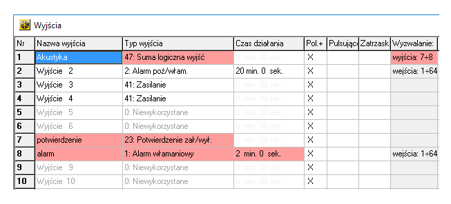 potwierdzenie załączenia czuwania integra