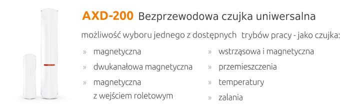 AXD-200 - bezprzewodowa czujka uniwersalna