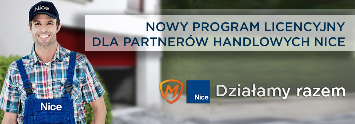 Uśmiechnięty instalator - program licencyjny dla partnerów handlowych Nice