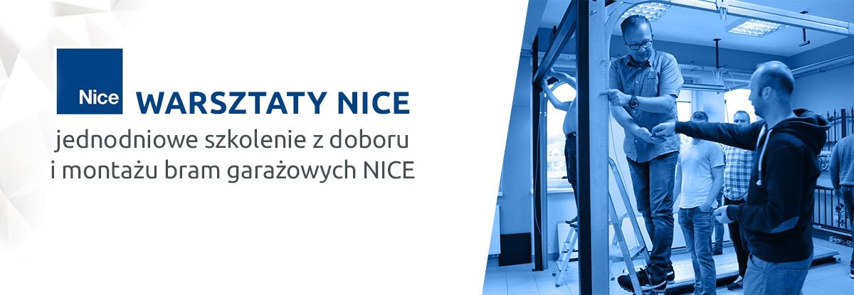 jednodniowe szkolenie z doboru i montażu bram garażowych Nice