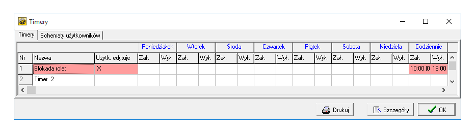 timer dloadx blokada rolety