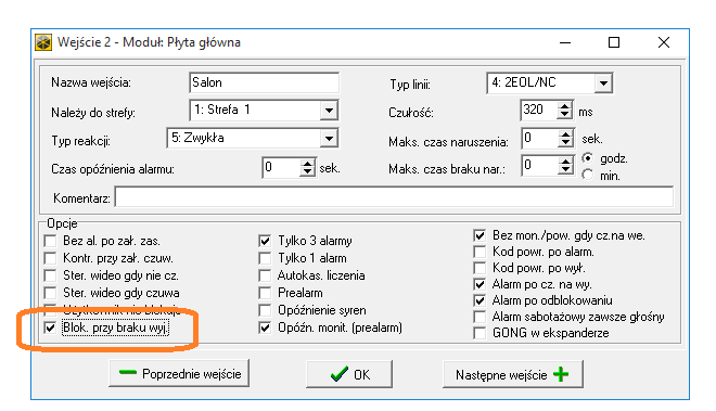 dloadx wejście blokowanie